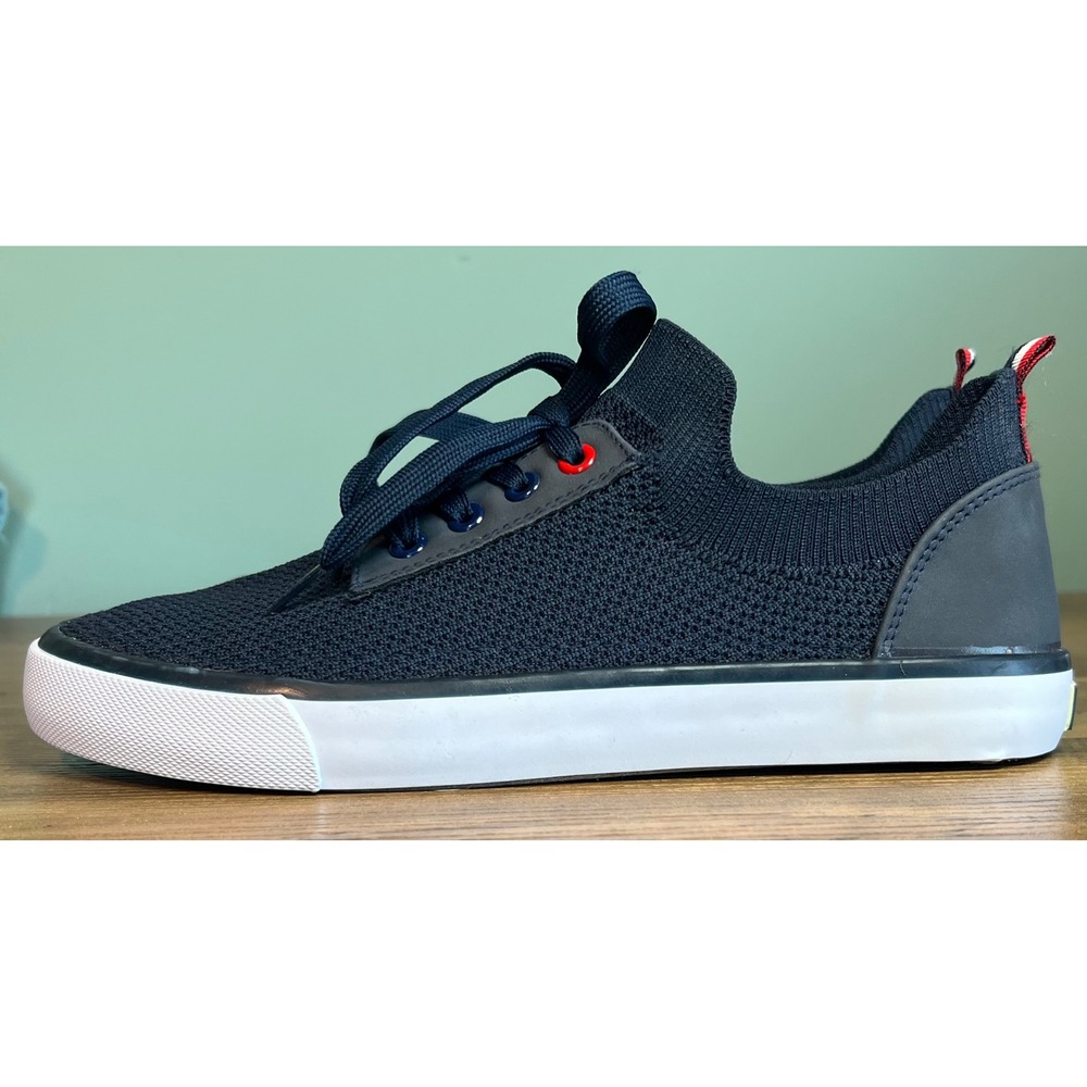 Tommy Bahama Mens Navy Blue Knit Lace Up Sneakers Shoes 10 148048